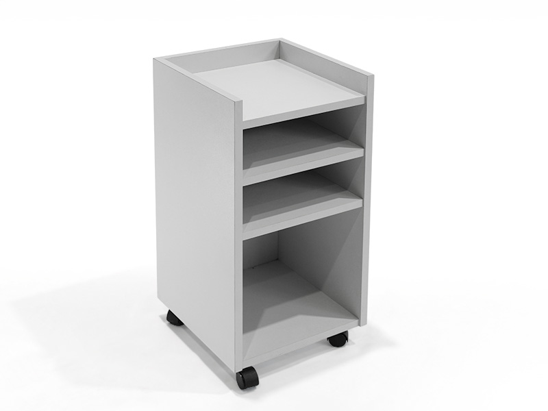 Beistellwagen auf Rollen grau