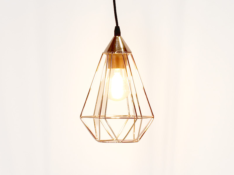 Deko-Hängeleuchte Kupfer