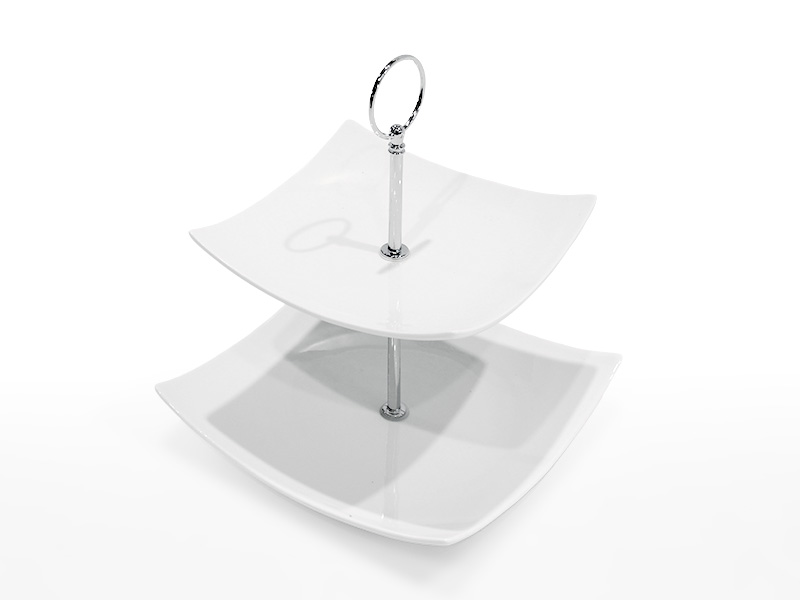 Etagere eckig 2 Ebenen